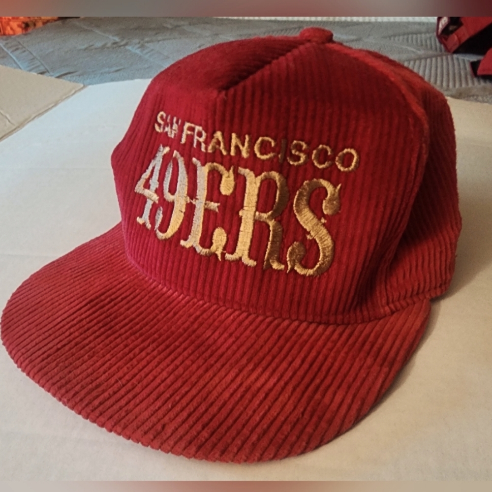 Vintage 49ers Corduroy Snapback Baseball Cap